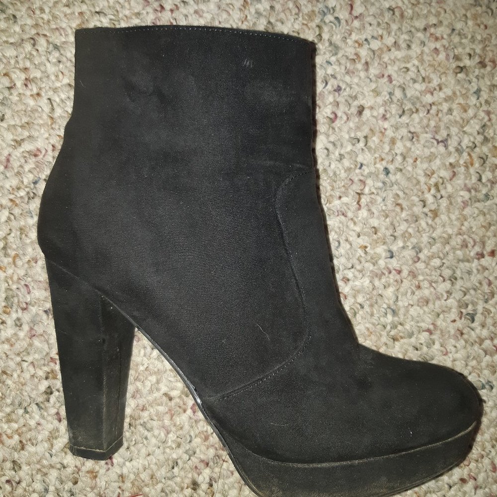 Womens suede booties
